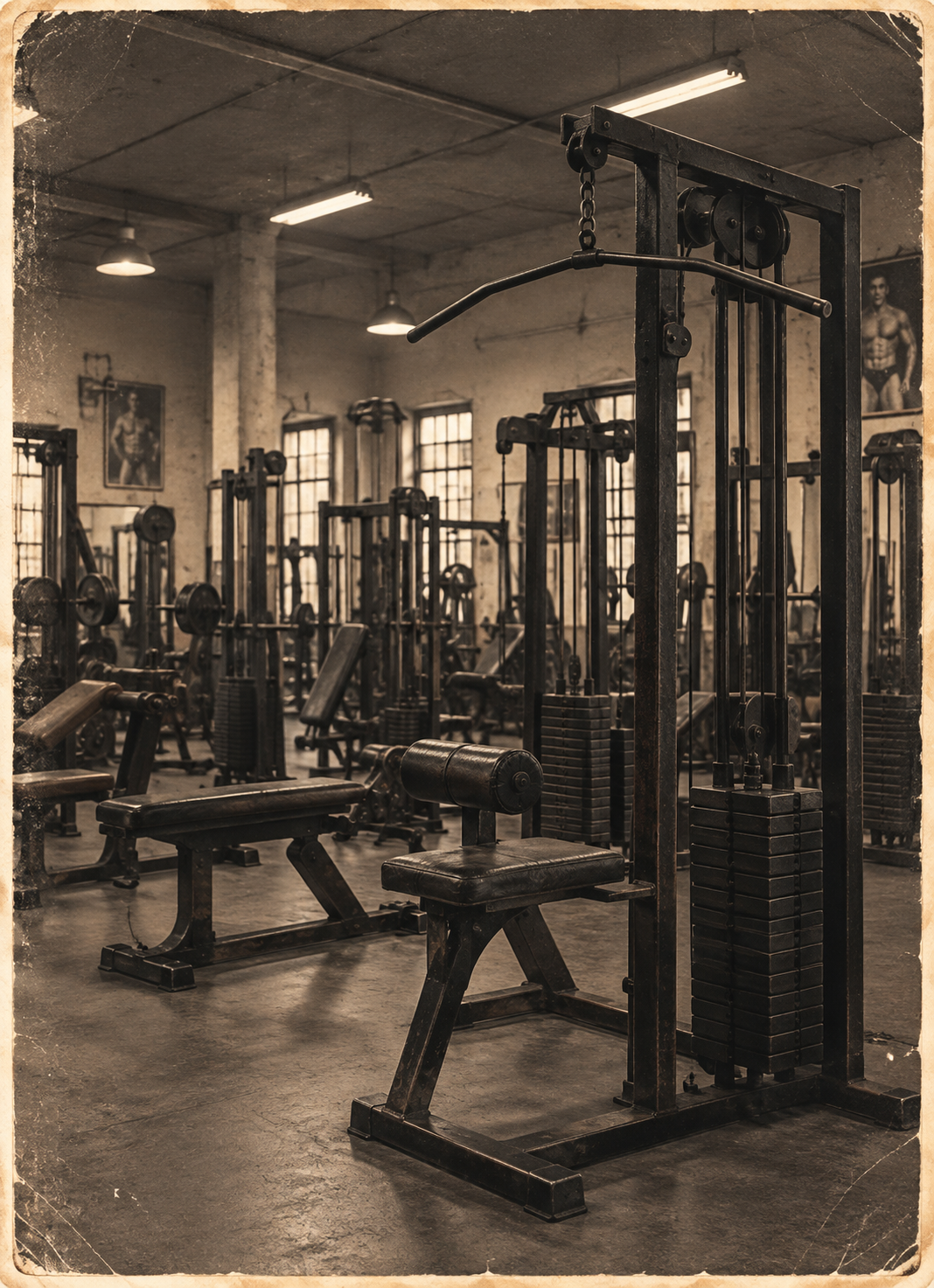 Strength training machines area at Deshbandhu Gym, Bankura