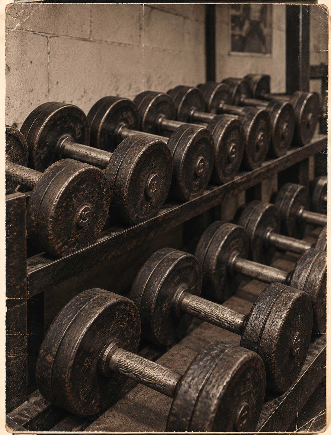Free weights rack at Deshbandhu Gym, Bankura